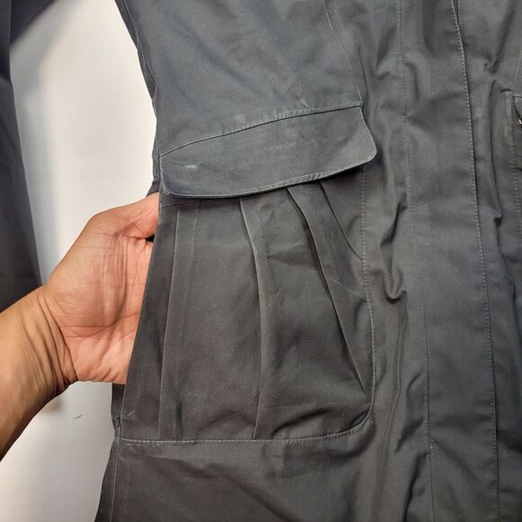 Patagonia Northwest Parka Jacket Hooded Women's Small Goose Down Black Full Zip - Picture 11 of 16